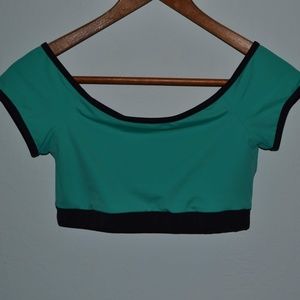 Teal dance top